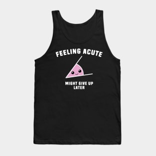 Funny Angle Math Pun Tank Top